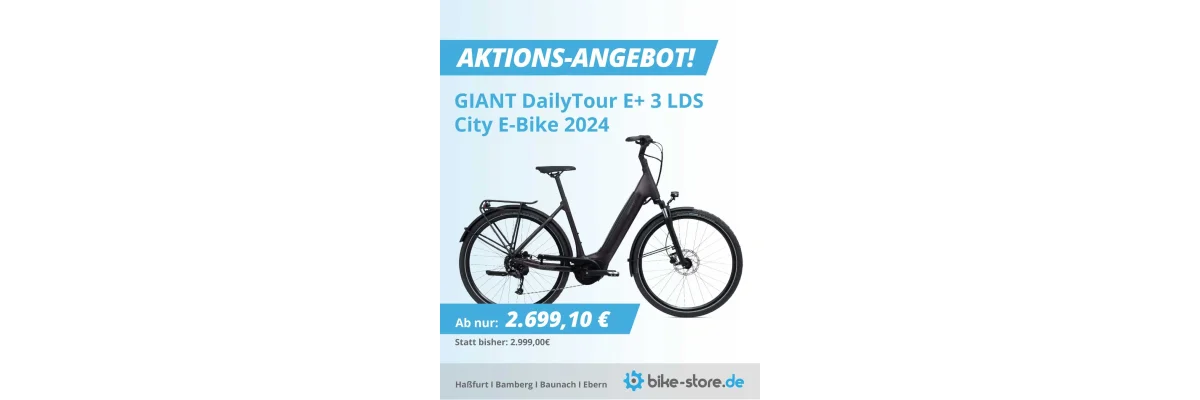 Aktionsangebot: Das GIANT DailyTour E+ 3 LDS 2024 - GIANT DailyTour E+ 3 LDS – City E-Bike jetzt im Aktionsangebot