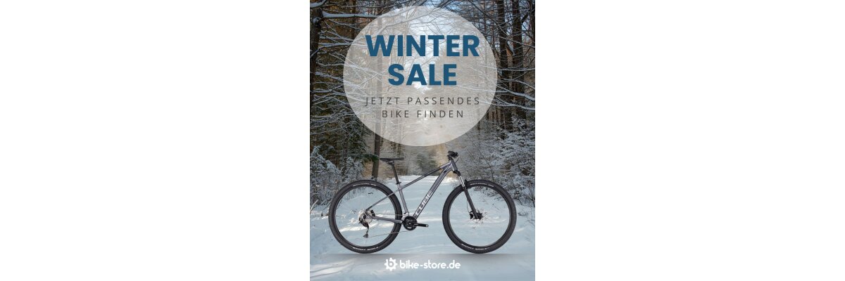 WINTERSALE 2025: Spare auf Bikes &amp; Zubehör! - WINTERSALE  2025 – Top Deals auf Bikes &amp; Zubehör