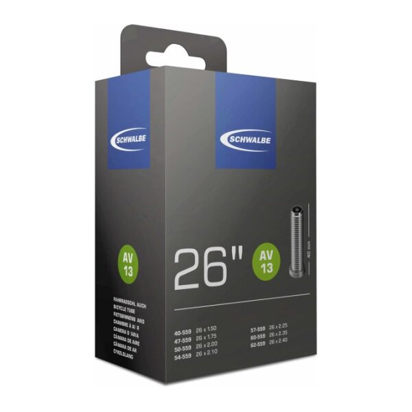 Schwalbe VPE 25 SCHLAUCH AV13 40/62-559 40MM