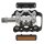 EXUSTAR Pedale MTB E-PM-86 silber DUO-Pedal