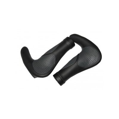 Humpert Griffe Ergotec Oslo | 138/138mm, schwarz/grau, Kraton/Gel