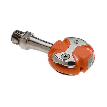Speedplay Zero Pedalsystem inkl. Walkable Cleats orange / CrMo