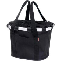 KLICKfix City-Tasche Bikebasket | schwarz, 35x28x26cm,...