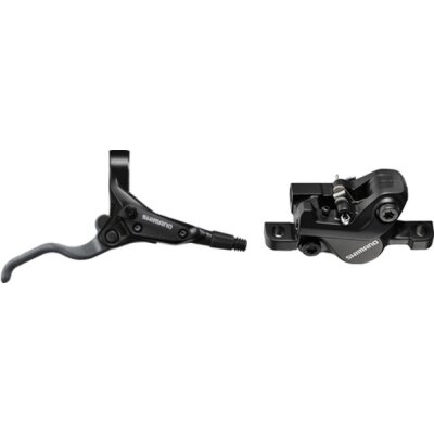 Shimano Scheibenbremse MT400 VR Schwar m. OLIVE/PIN