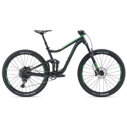 Giant Trance 2 29er MTB Fully 2019 | Metallicblack-Flashgreen Matt-Gloss