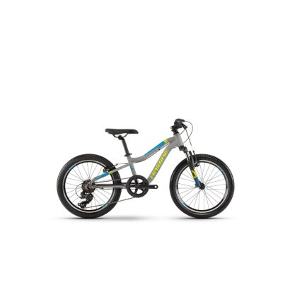 Haibike SEET Greedy 20 SF MTB Hardtail Kinderrad 2019 | Grau/Blau/Lime matt