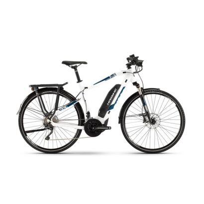 Haibike SDURO Trekking 4.0 Herren E-Bike 2019 | Weiß/Blau/Schwarz