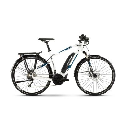 Haibike SDURO Trekking 4.0 Herren E-Bike 2019 | Weiß/Blau/Schwarz