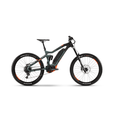 Haibike XDURO Dwnhll 8.0 MTB Fully E-Bike 2019 | Olive/Carbon/Orange matt