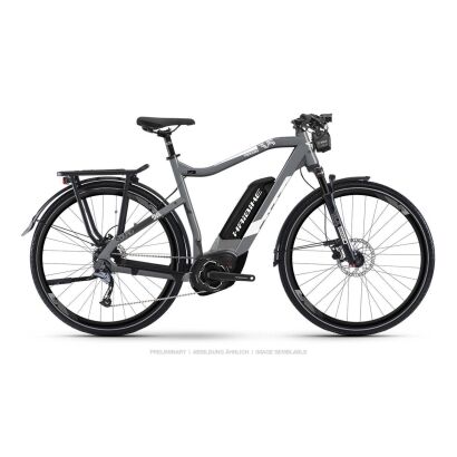 Haibike SDURO Trekking 3.5 Damen E-Bike 2019 | Grau/Weiß/Schwarz matt