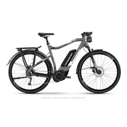 Haibike SDURO Trekking 3.5 Damen E-Bike 2019 | Grau/Weiß/Schwarz matt