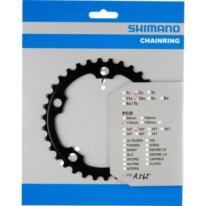 Shimano KETTENBLATT 34 ZÄHNE SCHWARZ F