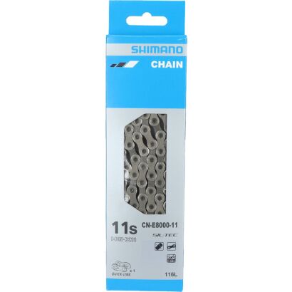 Shimano E-Bike-Kette CN-E8000 11-fach, 126 Glieder, Kettenschloss, 1 Stk.