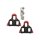 Shimano Schuhplatten SPD-SL SM-SH10 rot, 0 Grad, Paar