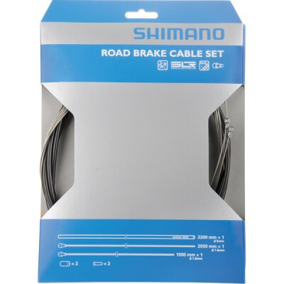 Shimano Bremszugset Road, Edelstahl, schwarz
