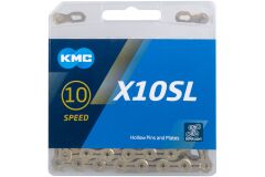 Schaltungskette KMC X10SL Ti-N Gold 1/2" x...