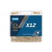 KMC Schaltungskette X12 Ti-N Gold 1/2" x 11/128" 126 Glieder 12-fach