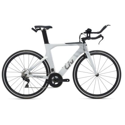 Liv Avow Advanced Damen-Triathlon-Rad 2020 | Rainbowwhite Satin