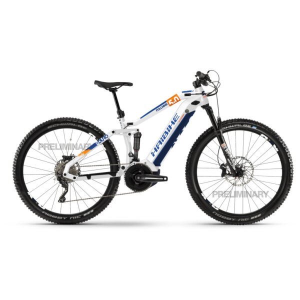 Haibike SDURO FullNine 5.0 i500Wh E-Bike 20-G XT 2020 | weiß/orange/blau