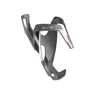 Elite Trinkflaschenhalter Vico Carbon | Carbon, schwarz matt/weiß, Ø74mm