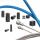 Capgo BL Bremsset Shimano/Sram Road Blau
