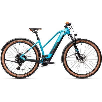Cube Reaction Hybrid Pro 625 29 Allroad Damen E-MTB 2021 | petrol´n´orange