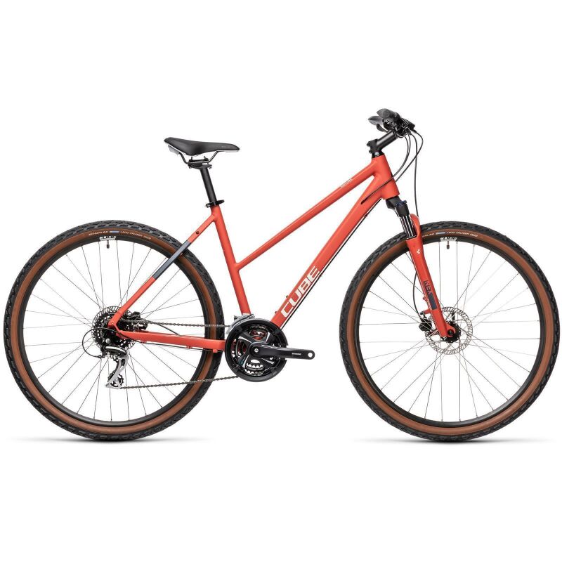 Cube Nature Damen Crossbike 2021 red´n´grey