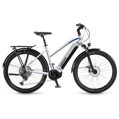 Winora Yucatan 12 630Wh Trapez Trekking E-Bike 2025 | Winterwhite