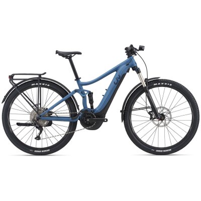 Liv Embolden E+ EX Damen E-Fully 2021 | grayish blue / black matt