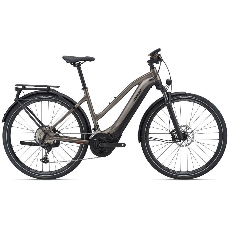 Giant Explore E 0 Pro STA Trapez Trekking Ebike 2021 metallic brow