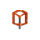 RFR Pedale Flat SLT 2.0 orange´n´grey