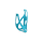 CUBE Flaschenhalter HPP matt turquoise´n´black
