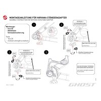 Ghost Kickstand Adapter Nirvana für KSA18 Fahrradständer