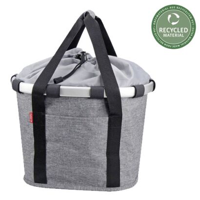 City-Tasche KLICKfix Bikebasket twist silver, 35x28x26cm