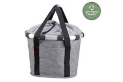 City-Tasche KLICKfix Bikebasket twist silver, 35x28x26cm