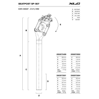 XLC Federsattelstütze Comp SP-S07 Ø 27,2mm,...