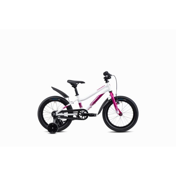 Ghost Powerkid 16 Kinderrad 2026 | pearl white/candy magenta - glossy