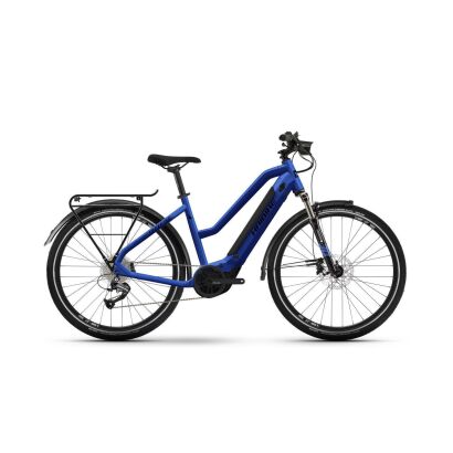 Haibike Trekking 4 500Wh Trapez Trekking E-Bike 2025 | gloss_matte_blue_blk