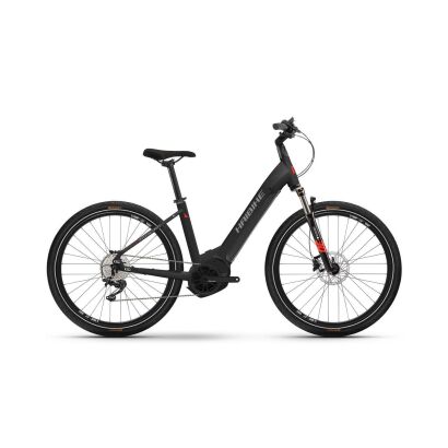 Haibike Trekking 6 Cross 630Wh Tiefeinsteiger Trekking E-Bike 2025 | matte_blk_red_reflex