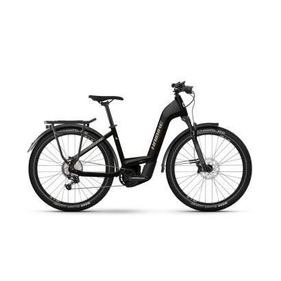 Haibike Trekking 11 750Wh Tiefeinsteiger Trekking E-Bike 2025 | gloss_blk_metal tan