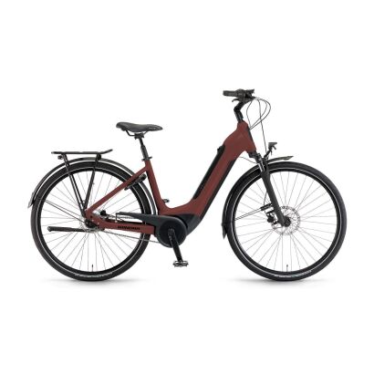 Winora Tria N8 eco 400Wh Tiefeinsteiger City E-Bike 2025 | Velvetred matt
