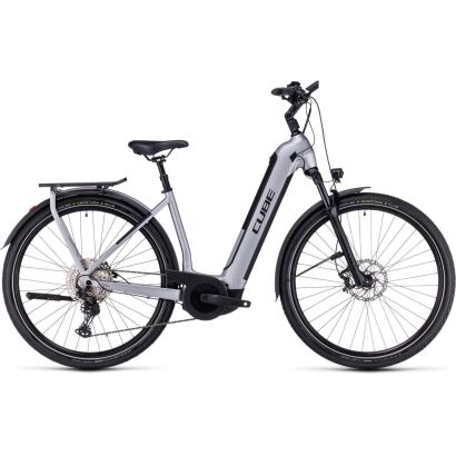 Cube Kathmandu Hybrid SLX 750 Tiefeinsteiger Trekking E-Bike 2023 | polarsilver´n´black