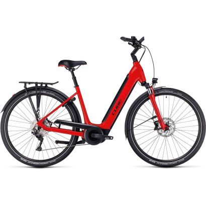 Cube Supreme Sport Hybrid Pro 500 Tiefeinsteiger City E-Bike 2023 | red´n´black Easy Entry 54 cm / M