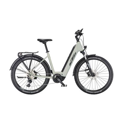 KTM MACINA AERA 571 LFC E-MTB 2024 | dew silver matt (black+orange)