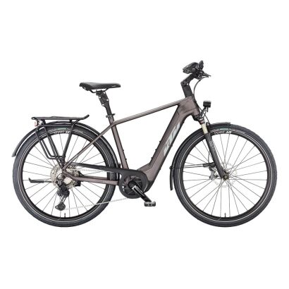 KTM MACINA STYLE 710 H E-Bike Trekking E-Bike 2024 | elderberry matt (grey+orange)