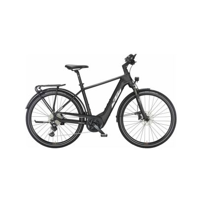 KTM POWER SPORT 10 H E-Bike Trekking E-Bike 2024 | black matt (white+orange)