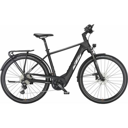 KTM POWER SPORT 10 H E-Bike Trekking E-Bike 2024 | black matt (white+orange)