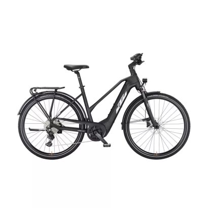 KTM POWER SPORT 10 D E-Bike Trekking E-Bike 2024 | black matt (white+orange)