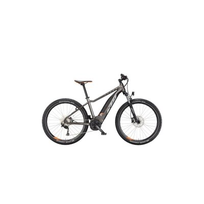 KTM MACINA RIDE 571 E-MTB 2024 | machine grey (silver+orange) L 48cm