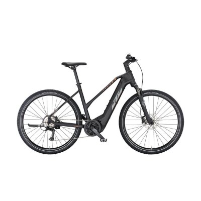 KTM MACINA CROSS 510 D E-Bike Cross 2024 | black matt (grey+orange) 46cm